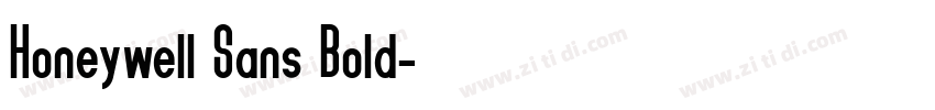 Honeywell Sans Bold字体转换
